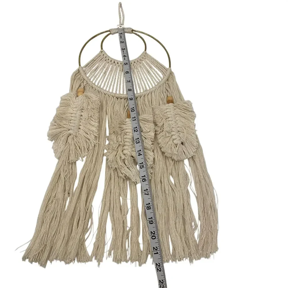 Macrame Wall Hanging Dreamcatcher Boho Hippie Festival Good Vibes Decor Tranquil